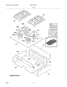 09 - Maintop parts for Electrolux Range E30DF7CGPS1 from AppliancePartsPros.com
