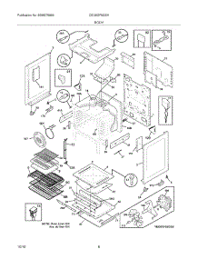 07 - Body parts for Electrolux Range CEI30GF5GSH from AppliancePartsPros.com