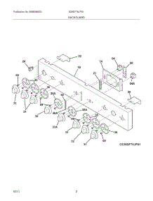 03 - Backguard parts for Electrolux Range E36GF76JPS1 from AppliancePartsPros.com