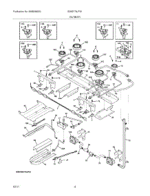 05 - Burner parts for Electrolux Range E36GF76JPS1 from AppliancePartsPros.com