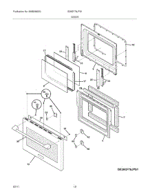11 - Door parts for Electrolux Range E36GF76JPS1 from AppliancePartsPros.com