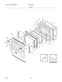 09 - Door parts for Electrolux Range EI30ES5CJSB from AppliancePartsPros.com