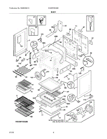 05 - Body parts for Electrolux Range EI30EF55GSE from AppliancePartsPros.com