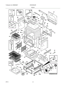 07 - Body parts for Electrolux Range EI30GS55JSC from AppliancePartsPros.com