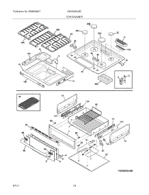 09 - Top / Drawer parts for Electrolux Range EI30GS55JSC from AppliancePartsPros.com