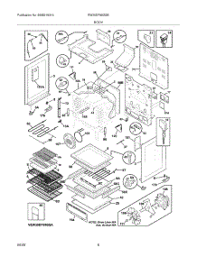 07 - Body parts for Electrolux Range EW30DF65GSB from AppliancePartsPros.com