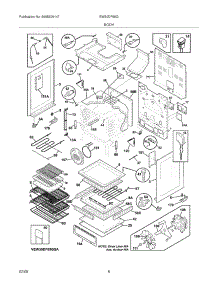 07 - Body parts for Electrolux Range EW30DF65GWA from AppliancePartsPros.com
