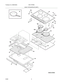 05 - Maintop parts for Electrolux Cooktop E30IC75FSS5 from AppliancePartsPros.com