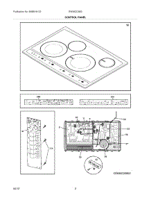 03 - Controls parts for Electrolux Cooktop EW30CC55GW3 from AppliancePartsPros.com