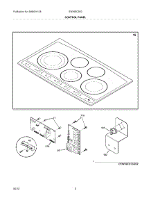 03 - Controls parts for Electrolux Cooktop EW36EC55GW2 from AppliancePartsPros.com