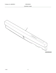 03 - Control Panel parts for Electrolux Dishwasher EWDW6505GS0B from AppliancePartsPros.com