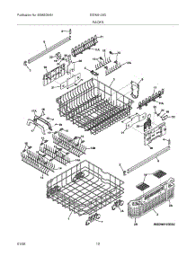 13 - Racks parts for Electrolux Dishwasher EIDW6105GW0 from AppliancePartsPros.com