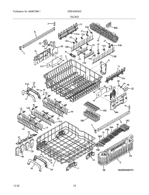13 - Racks parts for Electrolux Dishwasher EWDW6505GS0B from AppliancePartsPros.com