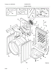 03 - Cabinet / Drum parts for Electrolux Dryer EWMED6CIRR0 from AppliancePartsPros.com