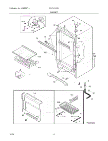 05 - Cabinet parts for Electrolux Freezer EILFU21GS2 from AppliancePartsPros.com