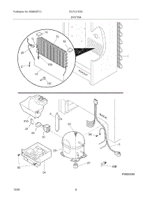 07 - System parts for Electrolux Freezer EILFU21GS2 from AppliancePartsPros.com