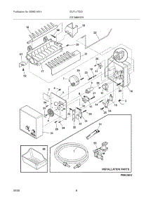09 - Ice Maker parts for Electrolux Freezer EILFU17GS1 from AppliancePartsPros.com
