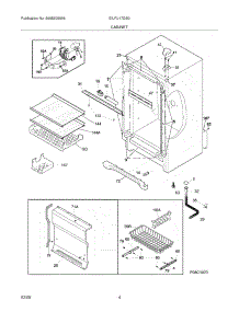 05 - Cabinet parts for Electrolux Freezer EILFU17GS0 from AppliancePartsPros.com