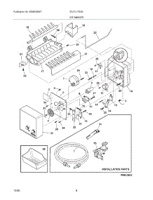 09 - Ice Maker parts for Electrolux Freezer EILFU17GS2 from AppliancePartsPros.com