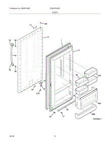 03 - Door parts for Electrolux Freezer EI32AF65JS0 from AppliancePartsPros.com