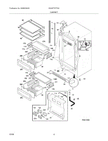 05 - Cabinet parts for Electrolux Freezer E32AF75FPS2 from AppliancePartsPros.com