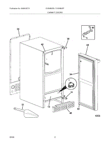 03 - Cabinet / Doors parts for Electrolux Ice Machine E15IM60EPS0 from AppliancePartsPros.com