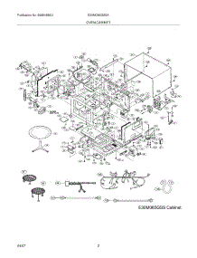 03 - Cabinet parts for Electrolux Microwave E30MO65GSSA from AppliancePartsPros.com