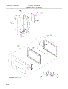05 - Control Panel,Door,Mics parts for Electrolux Microwave EI27MO45GSA from AppliancePartsPros.com