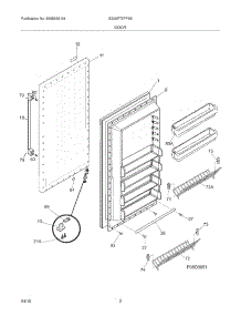 03 - Door parts for Electrolux Freezer E32AF75FPS6 from AppliancePartsPros.com