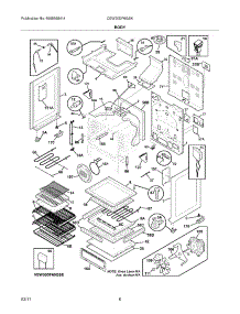 07 - Body parts for Electrolux Range CEW30DF6GSK from AppliancePartsPros.com