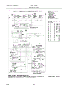 14 - Wiring Diagram parts for Electrolux Range E30DF74GPS2 from AppliancePartsPros.com