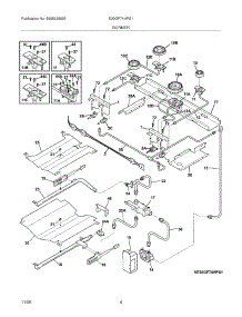05 - Burner parts for Electrolux Range E30GF74HPS1 from AppliancePartsPros.com