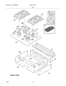 09 - Maintop parts for Electrolux Range E30GF74HPS1 from AppliancePartsPros.com