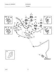 05 - Burner parts for Electrolux Range EI30DS55JS2 from AppliancePartsPros.com