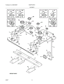 05 - Burner parts for Electrolux Range E36DF76GPS1 from AppliancePartsPros.com