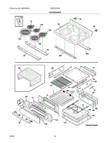 07 - Top / Drawer parts for Electrolux Range CEW30EF6GBC from AppliancePartsPros.com