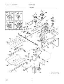 05 - Burner parts for Electrolux Range E30GF74HPS3 from AppliancePartsPros.com