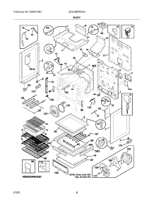 07 - Body parts for Electrolux Range CEW30DF6GSC from AppliancePartsPros.com