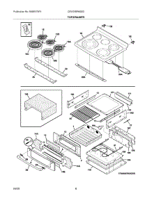 07 - Top / Drawer parts for Electrolux Range CEW30EF6GSD from AppliancePartsPros.com