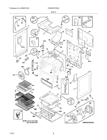 07 - Body parts for Electrolux Range CEW30GF6GSJ from AppliancePartsPros.com