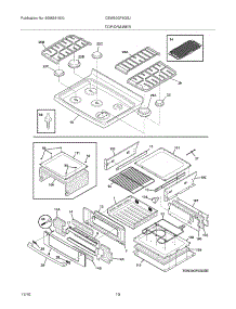 09 - Top / Drawer parts for Electrolux Range CEW30GF6GSJ from AppliancePartsPros.com