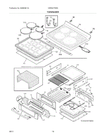 09 - Top / Drawer parts for Electrolux Range CEW30IF6ISA from AppliancePartsPros.com