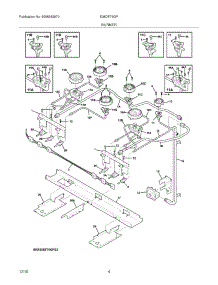 05 - Burner parts for Electrolux Range E36DF76GPS3 from AppliancePartsPros.com