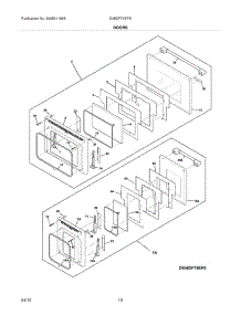 11 - Doors parts for Electrolux Range E48DF76EPS from AppliancePartsPros.com