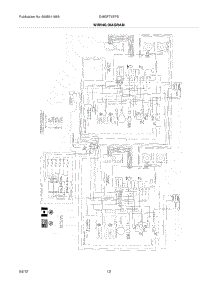 12 - Wiring Diagram parts for Electrolux Range E48DF76EPS from AppliancePartsPros.com