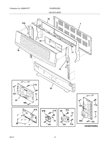 03 - Backguard parts for Electrolux Range EI30EF55GSG from AppliancePartsPros.com