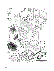 07 - Body parts for Electrolux Range EI30GS5CJSA from AppliancePartsPros.com