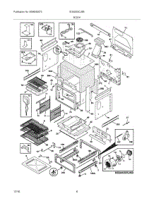 07 - Body parts for Electrolux Range EI30GS5CJSB from AppliancePartsPros.com