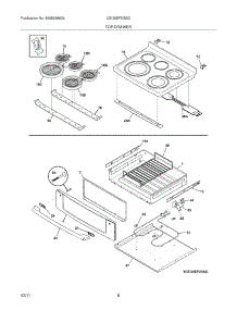 07 - Top / Drawer parts for Electrolux Range CEI30EF5GSG from AppliancePartsPros.com