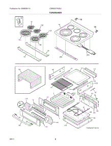 07 - Top / Drawer parts for Electrolux Range CEW30EF6GSJ from AppliancePartsPros.com